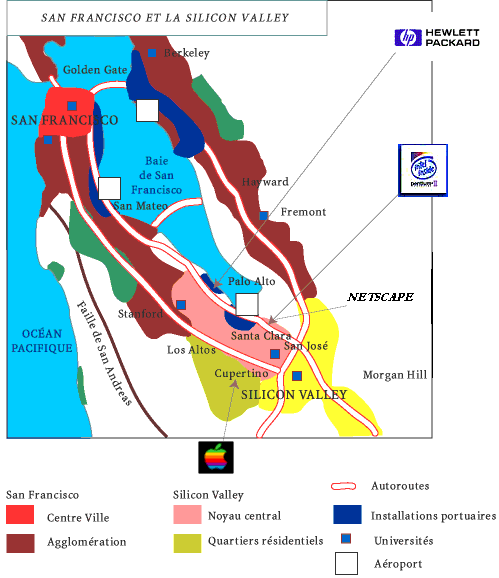 Bay de SanFrancisco_vue plan_sillicon